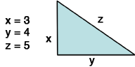 GRE geometry, Pythagorean theorem