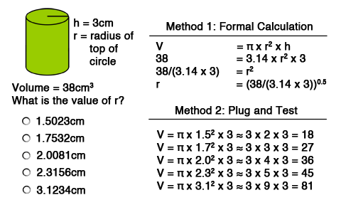 What is the formula for volume in math?